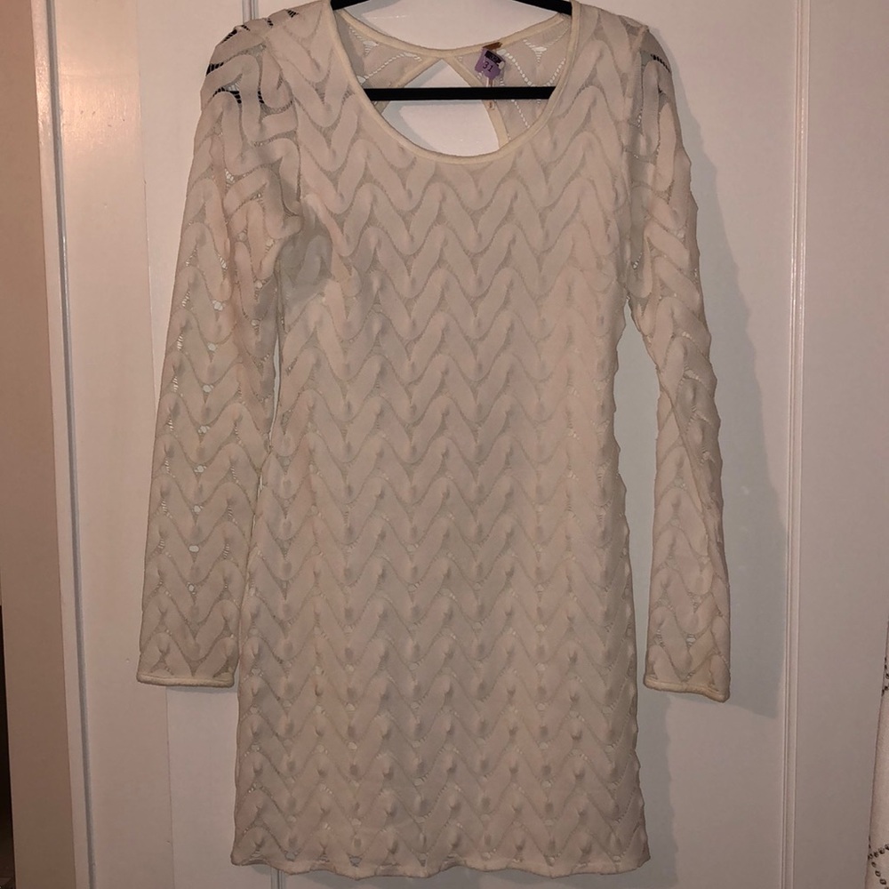 Free People Lace Long Sleeve Dress